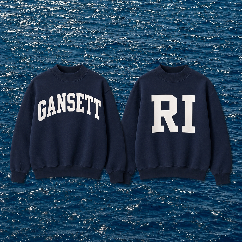Navy Reversible Mock Neck