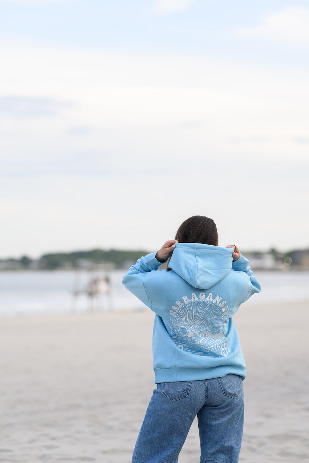 Embroidered Back Hoodie