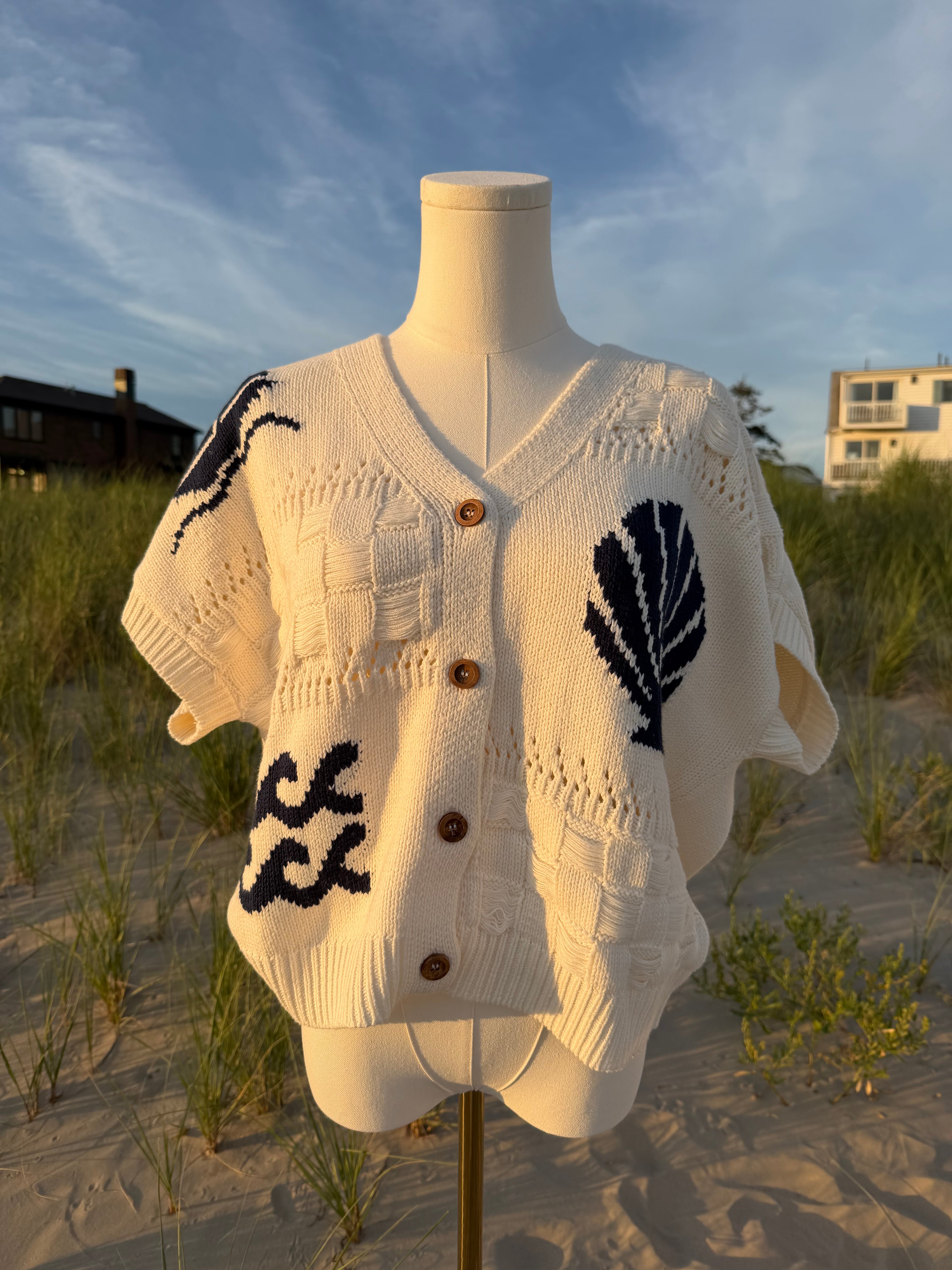 Marine Knit Cardigan
