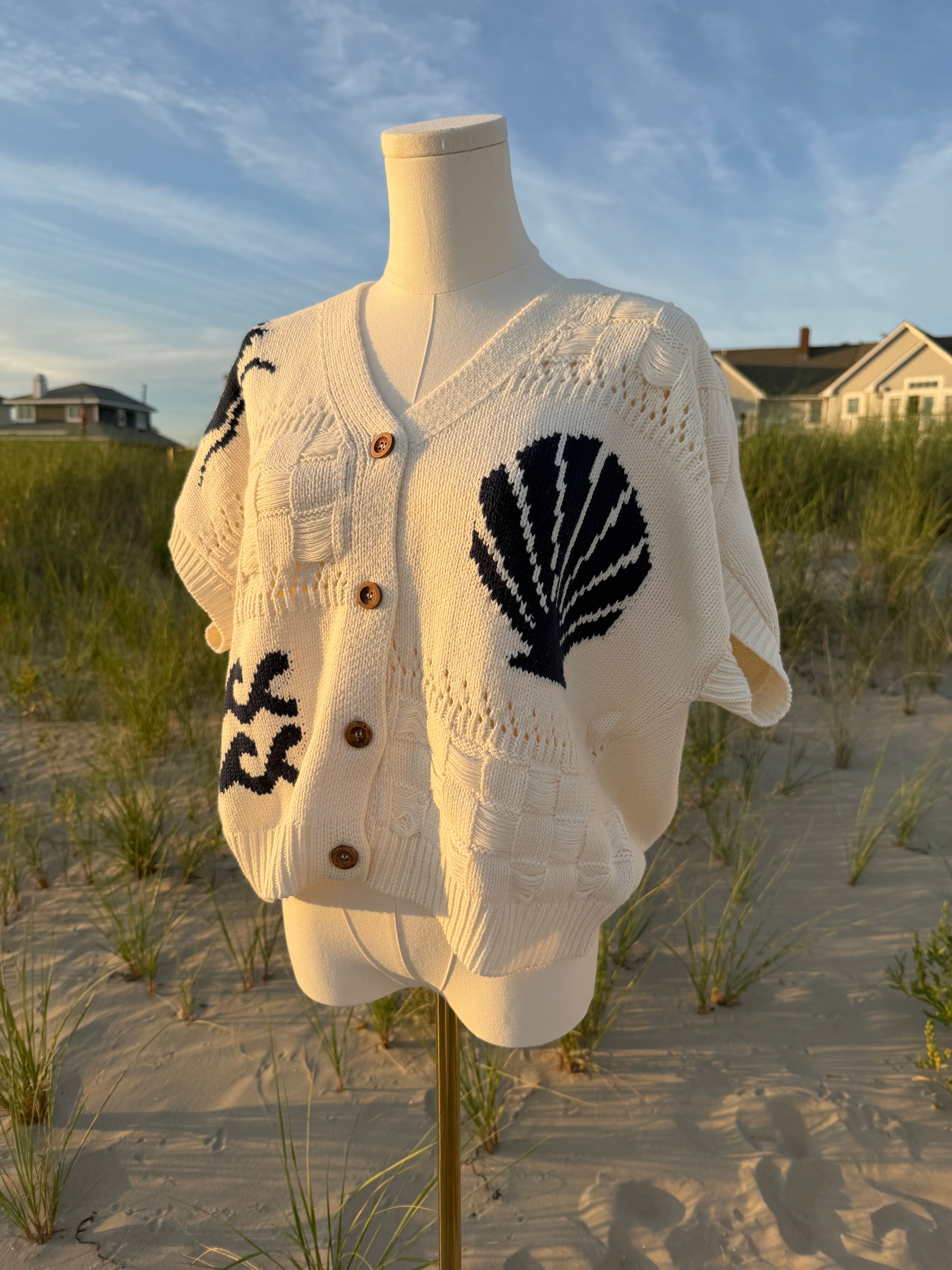 Marine Knit Cardigan