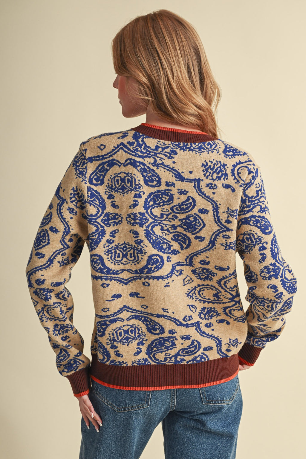 Paisley Blue Cardigan