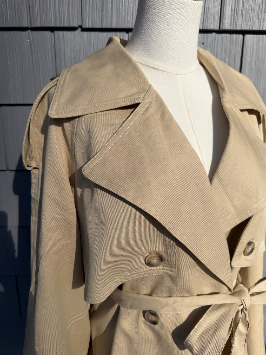 Crop Trench Coat