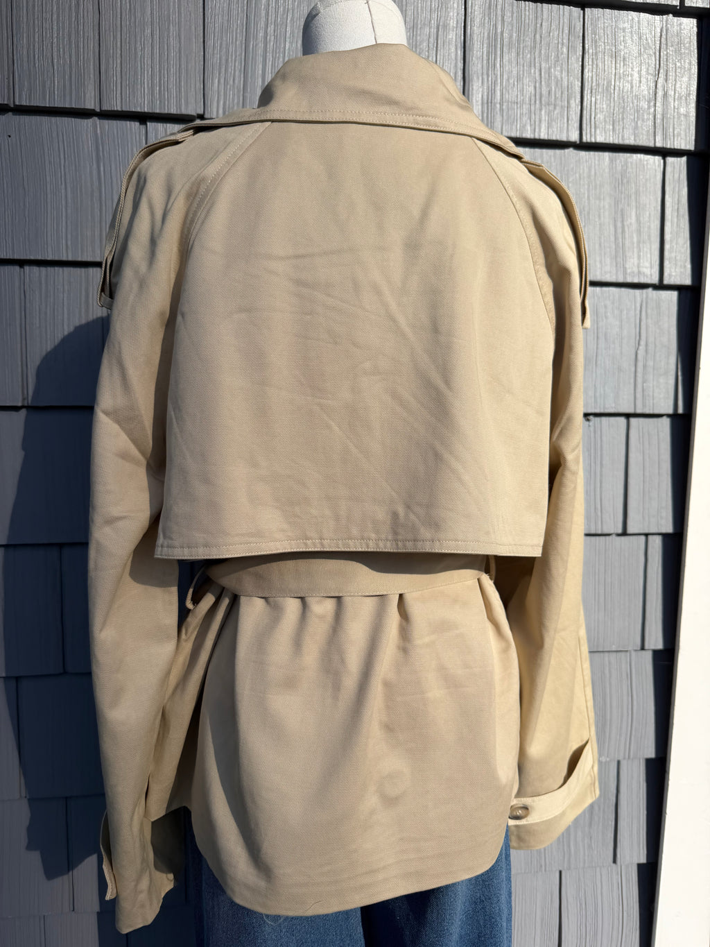 Crop Trench Coat