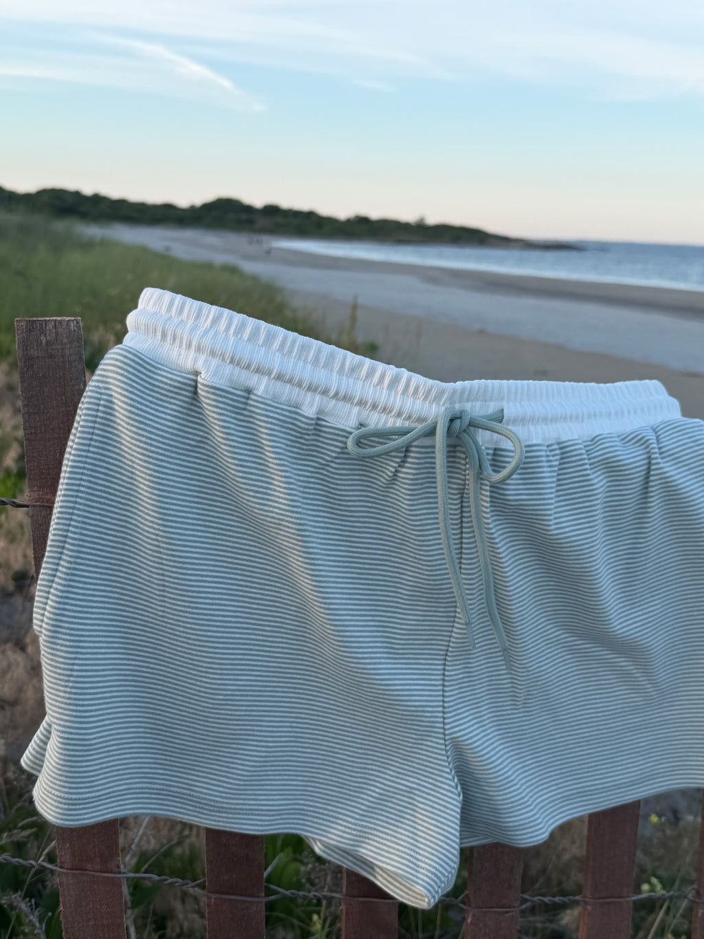 Sage Striped shorts