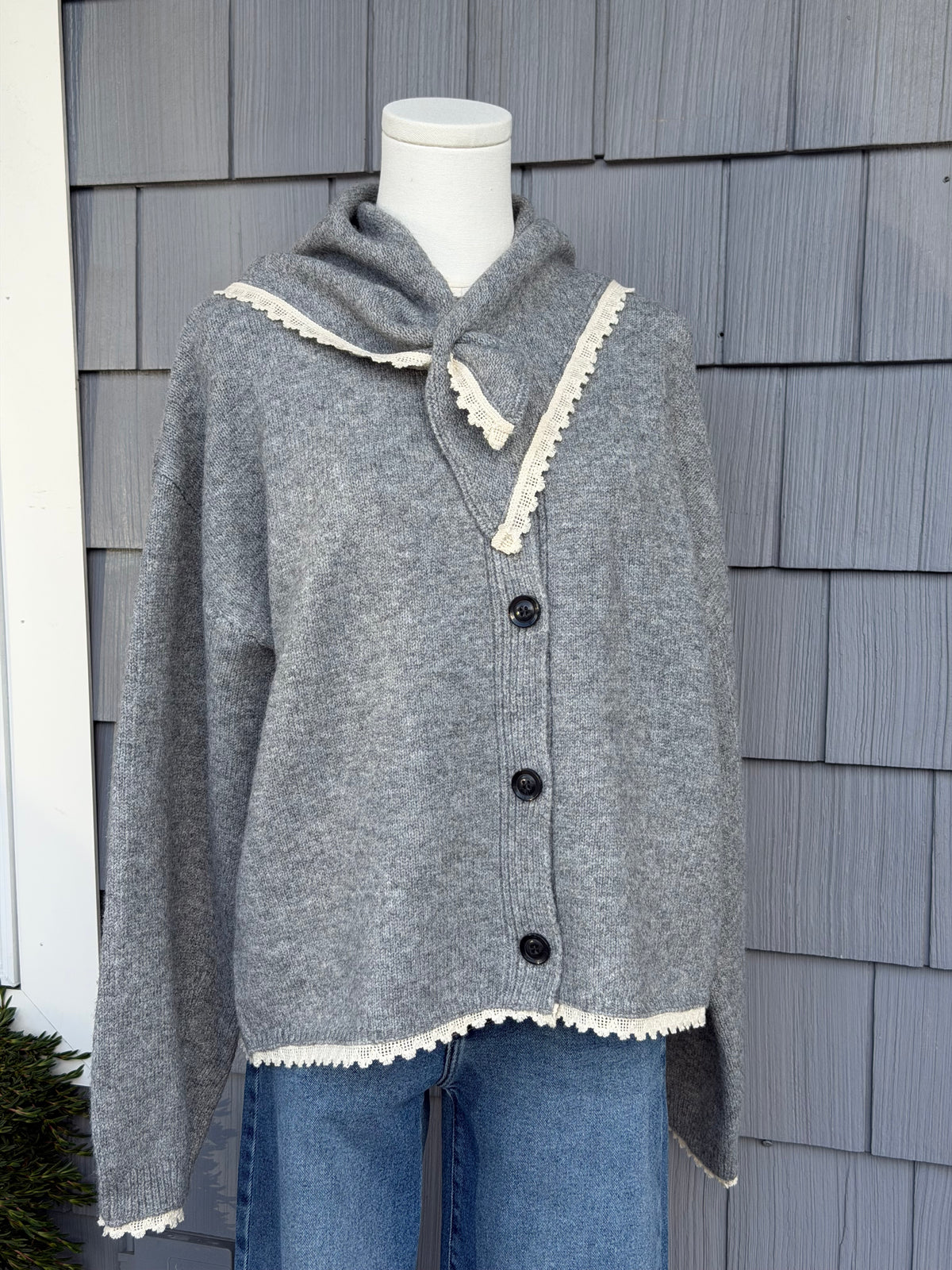 Lace Scarf Cardigan