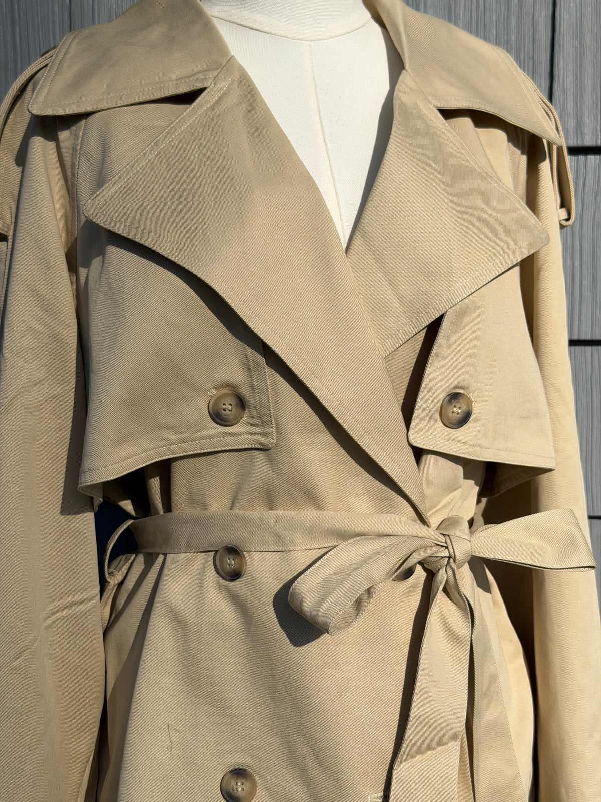 Crop Trench Coat