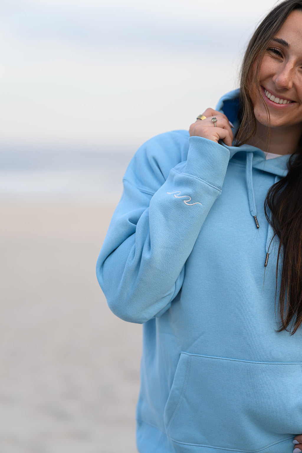 Embroidered Back Hoodie
