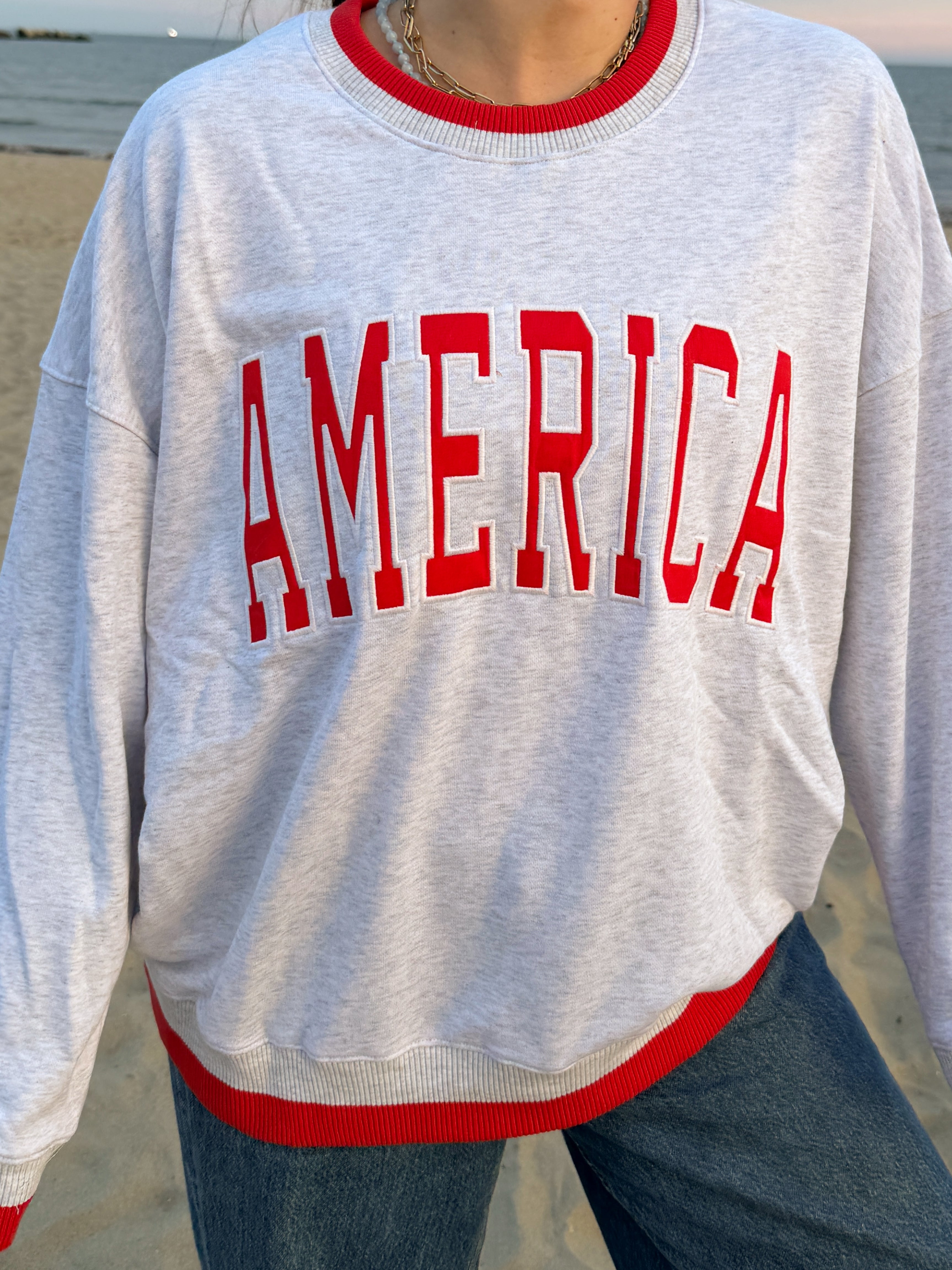 America Varsity Crewneck