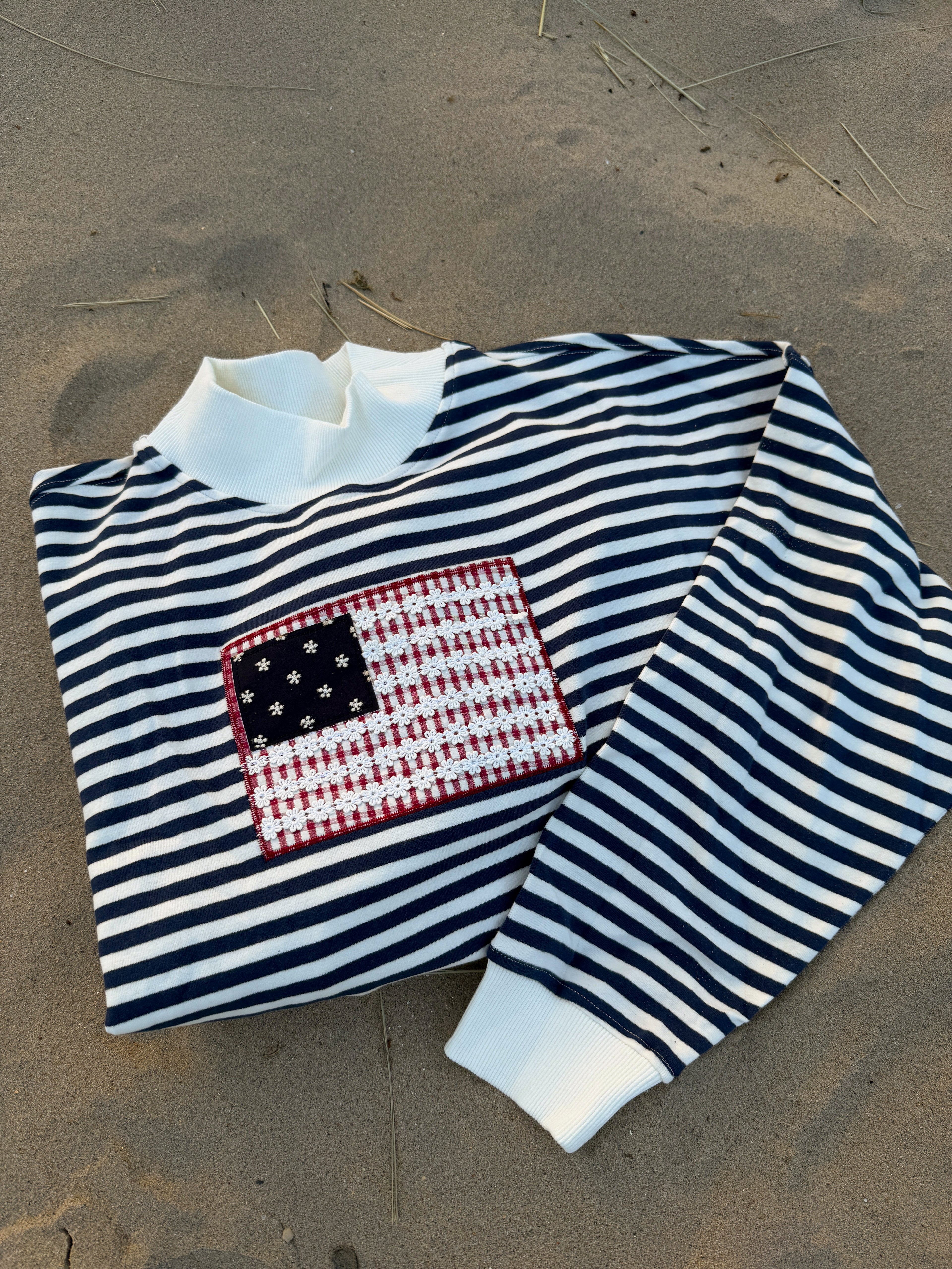 Stars & Stripes Mock Neck