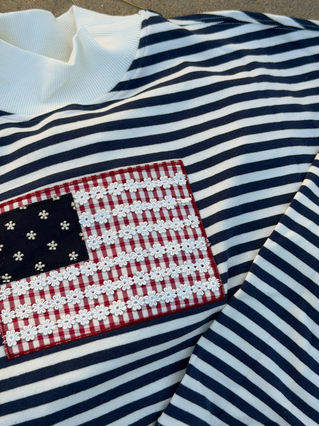 Stars & Stripes Mock Neck