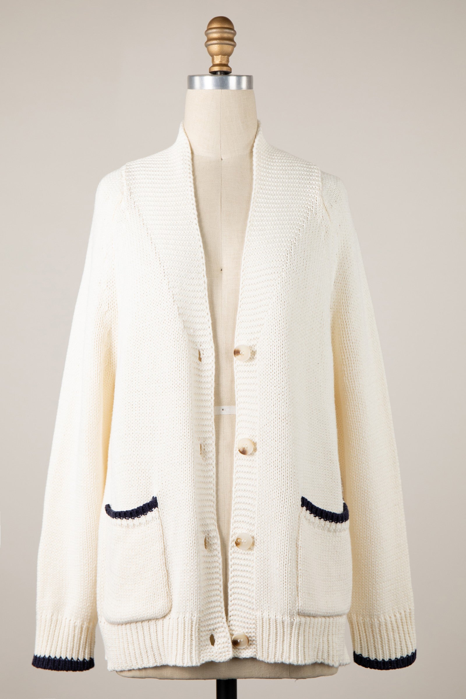 Cream Lobster Cardigan