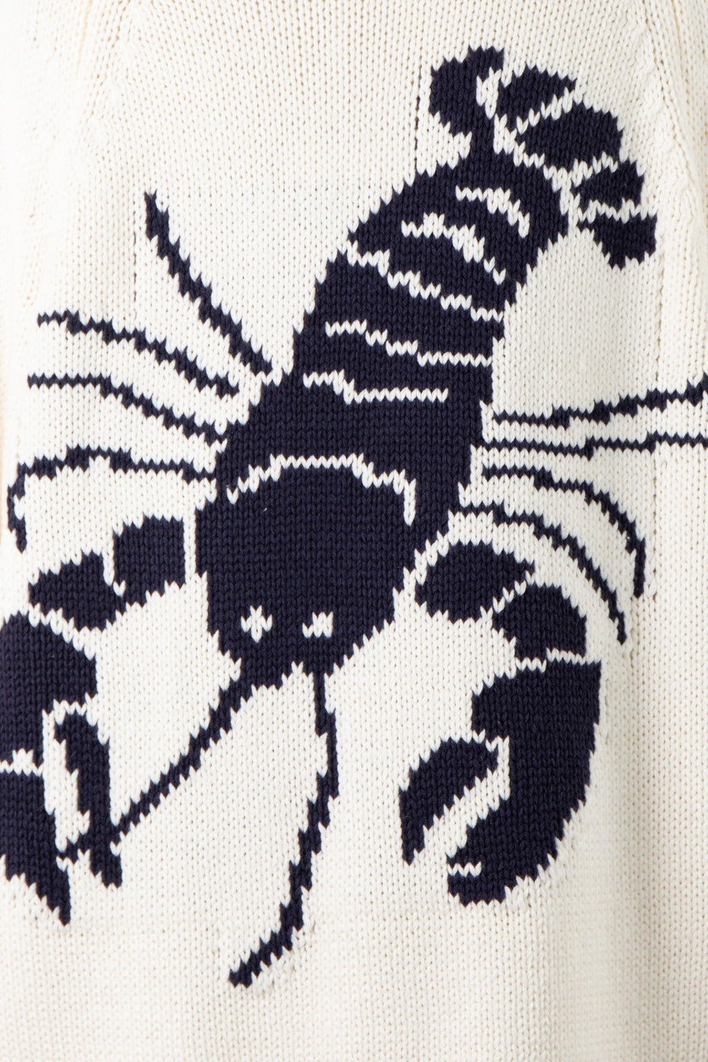 Cream Lobster Cardigan