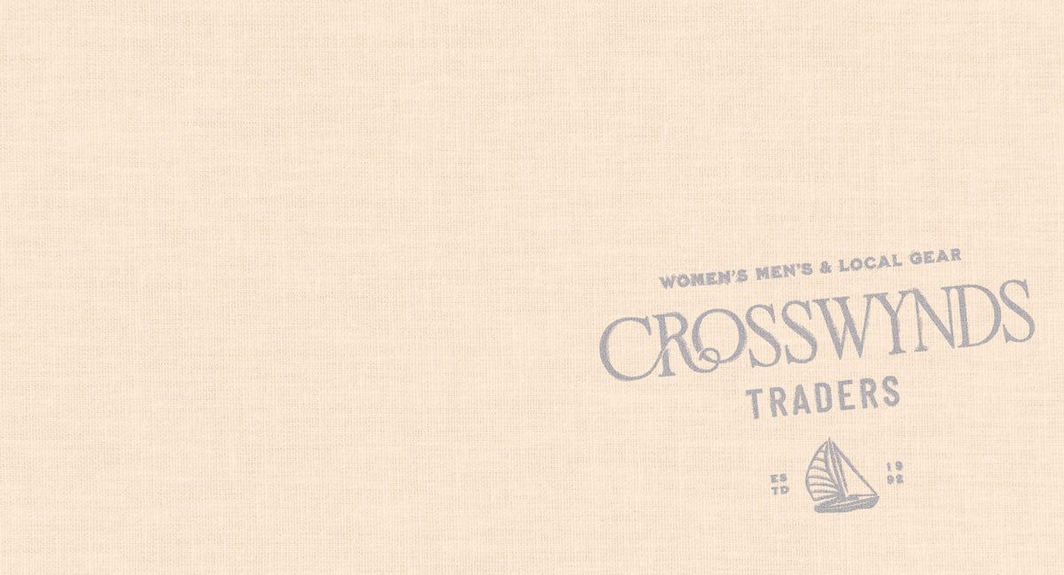 Beige background with 'Crosswynds Traders' logo and text